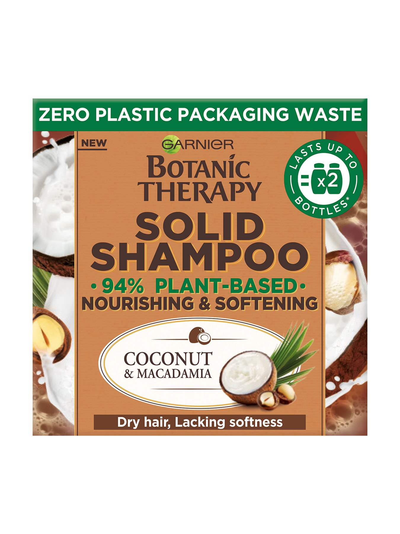 Garnier Botanic Therapy Coco & Macadamia твърд шампоан